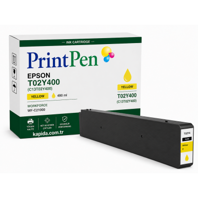 Printpen EPSON T02Y400 (C13T02Y400) Yellow (480ml) WORKFORCE WF-C21000 Kartuş