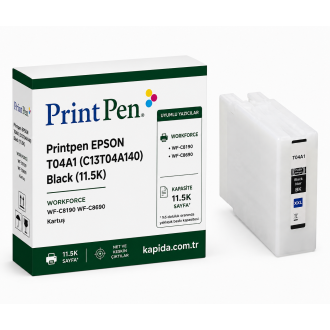 Printpen Epson T04A1 (C13T04A140) Black (11.5K) WorkForce WF-C8190 WF-C8690 Kartuş