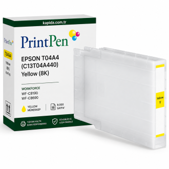 Printpen Epson T04A4 (C13T04A440) Sarı (8K) WorkForce WF-C8190 WF-C8690 Kartuş