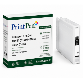 Printpen Epson T04B1 (C13T04B140) Black (5.8K) WorkForce WF-C8190 WF-C8690 Kartuş