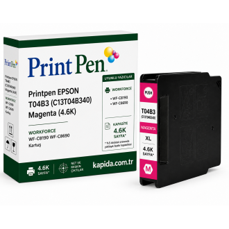 Printpen Epson T04B3 (C13T04B340) Kırmızı (4.6K) WorkForce WF-C8190 WF-C8690 Kartuş