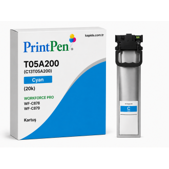 Printpen EPSON T05A200 (C13T05A200) Cyan (20k) WORKFORCE PRO WF-C878 WF-C879 Kartuş Printpen EPSON T05A200 (C13T05A200) Cyan (20k) WORKFORCE PRO WF-C878 WF-C879 Kartuş