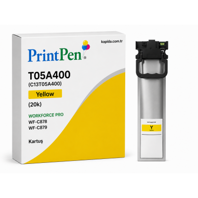 Printpen EPSON T05A400 (C13T05A400) Yellow (20k) WORKFORCE PRO WF-C878 WF-C879 Kartuş