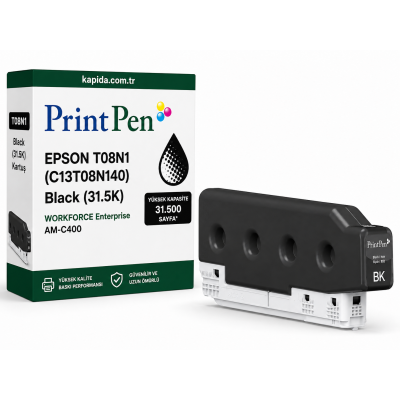 Epson T08N1 (C13T08N140) Siyah Muadil Kartuş - WORKFORCE Enterprise AM-C400 uyumlu