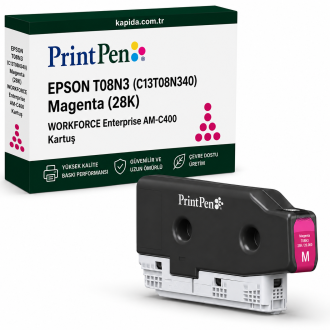 Printpen EPSON T08N3 (C13T08N340) Magenta (28K) WORKFORCE Enterprise AM-C400 Kartuş Printpen EPSON T08N3 (C13T08N340) Magenta (28K) WORKFORCE Enterprise AM-C400 Kartuş