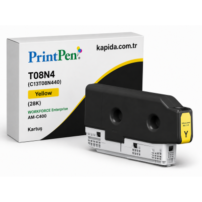Printpen EPSON T08N4 (C13T08N440) Yellow (28K) WORKFORCE Enterprise AM-C400 Kartuş
