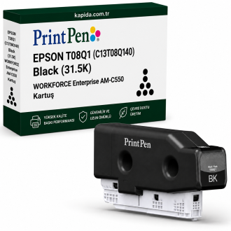 Printpen Epson T08Q1 (C13T08Q140) Black (31.5K) WorkForce Enterprise AM-C550 Kartuş