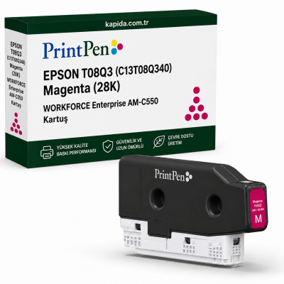 Epson T08Q3 (C13T08Q340) Kırmızı Muadil Kartuş - WORKFORCE Enterprise AM-C550 uyumlu