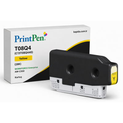 Printpen EPSON T08Q4 (C13T08Q440) Yellow (28K) WORKFORCE Enterprise AM-C550 Kartuş