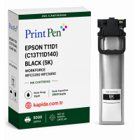 Printpen Epson T11D1 (C13T11D140) Black (5K) Workforce Wfc5390 Wfc5890 Kartuş