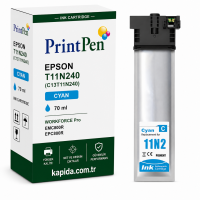 Printpen Epson T11N240 (C13T11N240) Mavi (70 Ml) Workforce Pro Emc800R Epc800R Kartuş