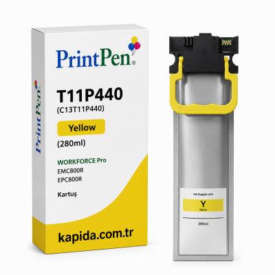 Printpen EPSON T11P440 (C13T11P440) Yellow (280ml) WORKFORCE Pro EMC800R EPC800R Kartuş