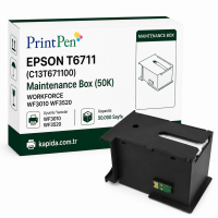 Printpen Epson T6711 (C13T671100) Maintenance Box (50K) Workforce Wf3010 Wf3520 Kartuş