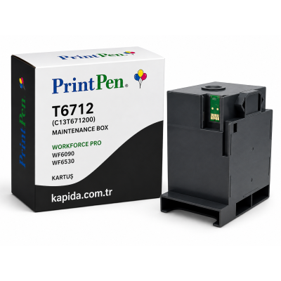 Printpen EPSON T6712 (C13T671200) Maintenance Box WORKFORCE PRO WF6090 WF6530 Kartuş