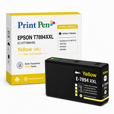 Printpen EPSON T7894XXL (C13T789440) Yellow (4k) Workforce Pro WF5110 WF5190 Kartuş