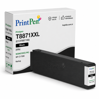 Printpen EPSON T8871XXL (C13T887100) Black (50k) WORKFORCE PRO WF-C17590 Kartuş Printpen EPSON T8871XXL (C13T887100) Black (50k) WORKFORCE PRO WF-C17590 Kartuş