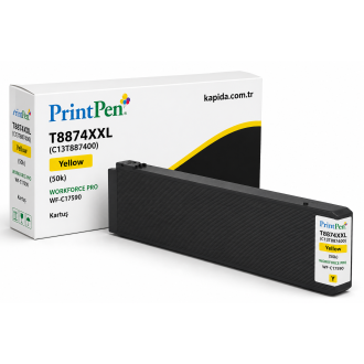 Printpen EPSON T8874XXL (C13T887400) Yellow (50k) WORKFORCE PRO WF-C17590 Kartuş Printpen EPSON T8874XXL (C13T887400) Yellow (50k) WORKFORCE PRO WF-C17590 Kartuş