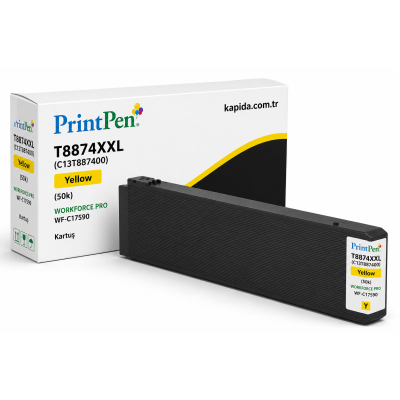 Printpen EPSON T8874XXL (C13T887400) Yellow (50k) WORKFORCE PRO WF-C17590 Kartuş