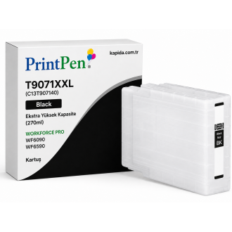 Printpen EPSON T9071XXL (C13T907140) Black Ekstra Yüksek Kapasite (270ml) WORKFORCE PRO WF6090 WF6590 Kartuş Printpen EPSON T9071XXL (C13T907140) Black Ekstra Yüksek Kapasite (270ml) WORKFORCE PRO WF6090 WF6590 Kartuş