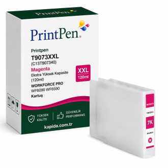 Printpen EPSON T9073XXL (C13T907340) Magenta Ekstra Yüksek Kapasite (120ml) WORKFORCE PRO WF6090 WF6590 Kartuş Printpen EPSON T9073XXL (C13T907340) Magenta Ekstra Yüksek Kapasite (120ml) WORKFORCE PRO WF6090 WF6590 Kartuş