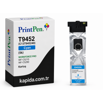 Printpen EPSON T9452 (C13T945240) Cyan (5k) WORKFORCE PRO WF-C5210 WF-C5290 Kartuş