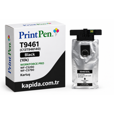 Printpen EPSON T9461 (C13T946140) Black (10k) WORKFORCE PRO WF-C5290 WF-C5790 Kartuş