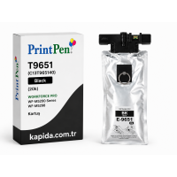 Printpen Epson T9651 (C13T965140) Black (20K) Workforce Pro Wf-M5200 Series Wf-M5298 Kartuş
