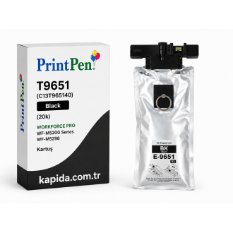Printpen EPSON T9651 (C13T965140) Black (20k) WORKFORCE PRO WF-M5200 Series WF-M5298 Kartuş