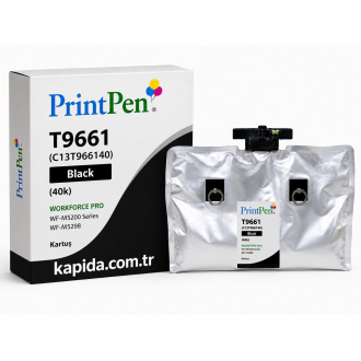 Printpen EPSON T9661 (C13T966140) Black (40k) WORKFORCE PRO WF-M5200 Series WF-M5298 Kartuş
