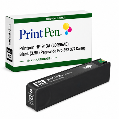 Printpen HP 913A (L0R95AE) Black (3.5K) Pagewide Pro 352 377 Kartuş