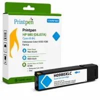 Printpen Hp 980 (D8J07A) Mavi (6.6K) Enterprise Color X555 X585 Kartuş