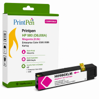 Printpen HP 980 (D8J08A) Megenta (6.6K) Enterprise Color X555 X585 Kartuş