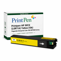 Printpen Hp 981X (L0R11A) Sarı (10K) Pagewide Enterprise Color 556 Mfp586 Kartuş