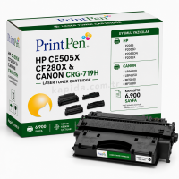 PRINTPEN HP CE505X,CF280X & CANON CRG-719H (6.9K) P2050 P2055 ; HP CF280X (80X) Toner PRINTPEN HP CE505X,CF280X & CANON CRG-719H (6.9K) P2050 P2055 ; HP CF280X (80X) Toner