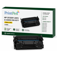 Printpen Hp Cf259Y (59Y) & Canon Crg-057Y Chipsiz (18K) M404 M428 ; Canon Crg057Y Toner