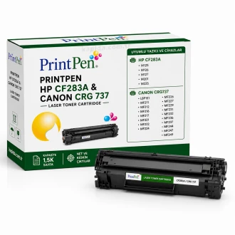 Printpen Hp Cf283A &Amp; Canon Crg 737 (1,5K) M125 M126 Toner
