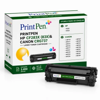 Printpen Hp Cf283X (83X)&Amp; Canon Crg737 (2.4K) M201 M225 ; Canon Crg737 Toner