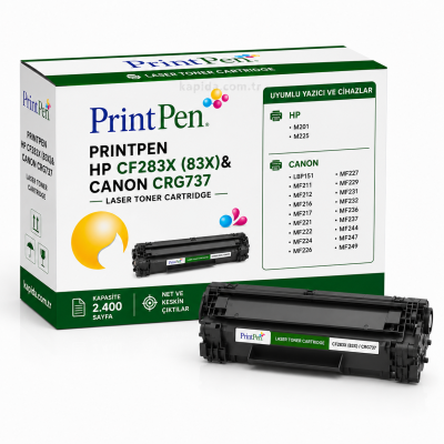 Printpen HP CF283X (83X)& CANON CRG737 (2.4K) M201 M225 ; CANON CRG737 Toner