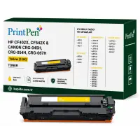 Printpen Hp Cf402X,Cf542X & Canon Crg-045H, Crg-054H,Crg-067H Sarı (2.5K) M252 M274 Toner