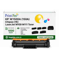 Printpen Hp W1500A (150A) Chipsiz (1K) Laserjet M109 M111 Toner