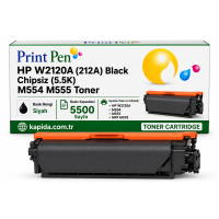 Printpen Hp W2120A (212A) Black Chipsiz (5.5K) M554 M555 Toner