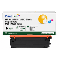 Printpen Hp W2120X (212X) Black Chipsiz (13K) M554 M555 Toner