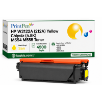 Printpen Hp W2122A (212A) Sarı Chipsiz (4.5K) M554 M555 Toner