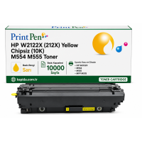 Printpen Hp W2122X (212X) Sarı Chipsiz (10K) M554 M555 Toner