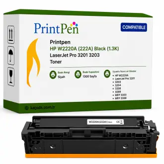 Printpen Hp W2220A (222A) Black (1.3K) Laserjet Pro 3201 3203 Toner