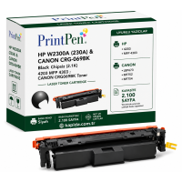 Printpen Hp W2300A (230A) & Canon Crg-069Bk Black Chipsiz (2.1K) 4203 Mfp 4303 ; Canon Crg069Bk Toner
