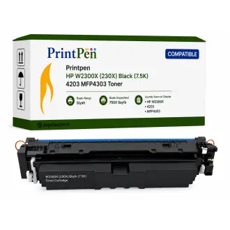 Printpen Hp W2300X (230X) Black (7.5K) 4203 Mfp4303 Toner