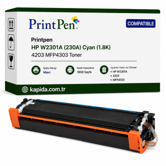 Printpen HP W2301A (230A) Mavi (1.8K) 4203 MFP4303 Toner