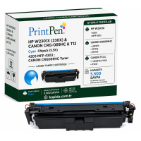 Printpen HP W2301X (230X) & Canon CRG-069HC & T12 Mavi Chipsiz (5.5K) 4203 MFP 4303 ; Canon CRG069HC Toner