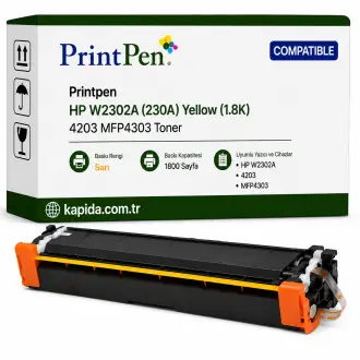 Printpen Hp W2302A (230A) Sarı (1.8K) 4203 Mfp4303 Toner